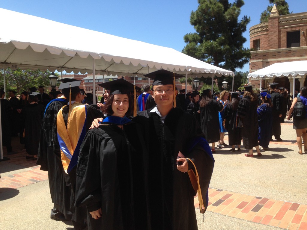 Caroline Beghein & Kaiqing Yuan at the hooding ceremony