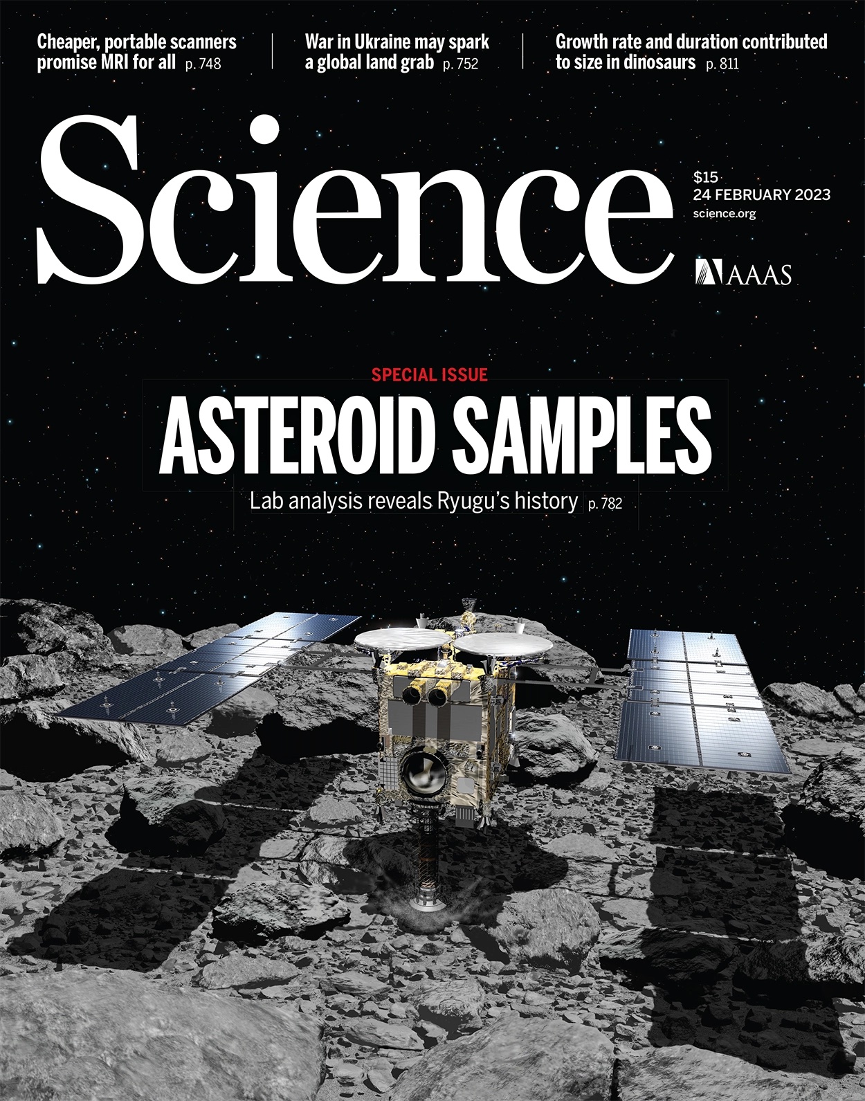 Science article about asteroid Ryugu