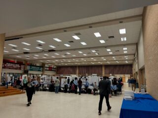 Judging middle and high school science fair projects! Reminds me of AGU meetings but with more variety.