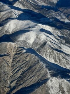 Snowy peaks near LA