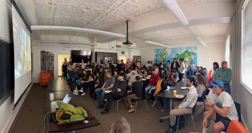 EPSS members watching the Artemis II launch